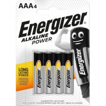 Elementai AAA (LR6) Energizer, baterijos 4 vnt.